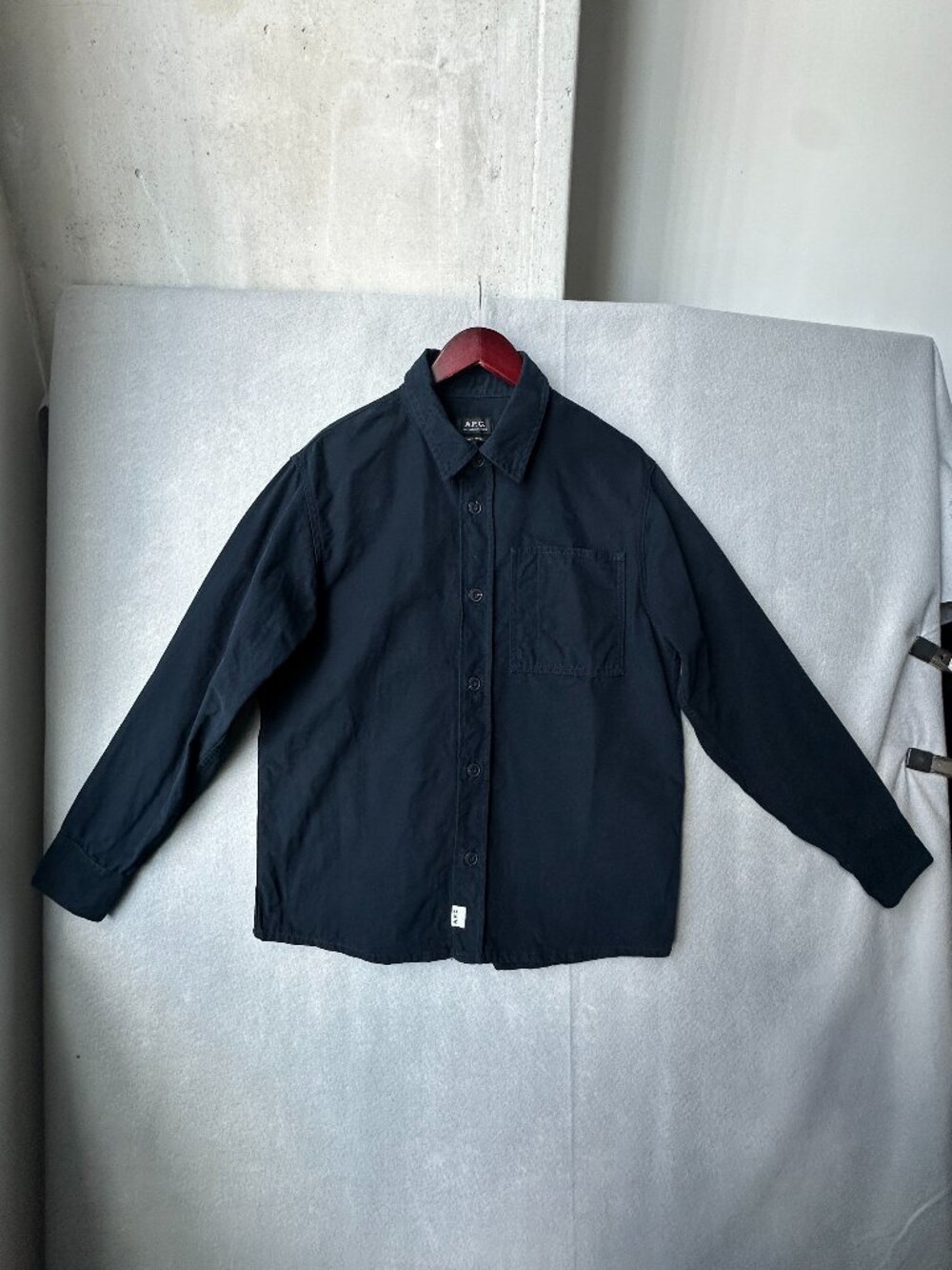 APC Shirt Mens Blue Rue Madame Paris Long Sleeve Button Up A.P.C